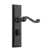 9610P Door Lever Milton Privacy Pair Matte Black H200xW50xP68mm