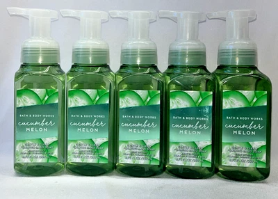 5 Cucumber Melon Bath & Body Works Gentle & Clean Foaming Hand Soap 8.75 oz