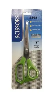 7-inch Stainless Steel Scissors Household Kitchen Office - Green Color