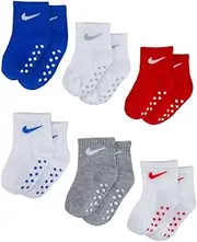 [Nike] KIDS Pop Color Gripper Socks 6 Pairs EU 15