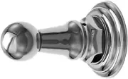 Westbrass 2955-26 Wall Mount 3-1/2" Towel/Robe Hook in Polished Chrome