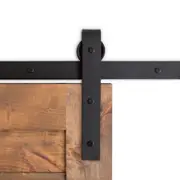 Sliding Barn Door Hardware 2m Track Rollers Set Home Office Bedroom Closet