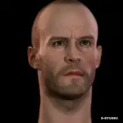 1:6 Jason Statham Head Sculpt Model Fit 12'' Male Muscle Figure Body Toys