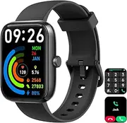 [VRPEFIT] Smart Watch for Men Women 1.8" Fitness Tracker, Bluetooth Call, DIY Dial, Sleep Monitor, 100+ Sports Modes, IP68 Waterproof Smartwatch for Android iPhone, Alexa Built-in