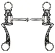 Showman 5" Stainless Steel Seven Cheek Snaffle Bit