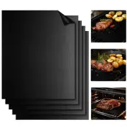 Grill Mats for Outdoor Grill - Set of 5 Grilling Mats for Gas Teflon Non-Stick