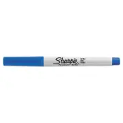 Sharpie 37003 Permanent Markers Ultra Fine Point Blue Dozen