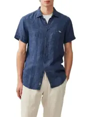 [Rodd & Gunn] Cathedral Cove Short Sleeve Sports Fit Shirt in Marine
