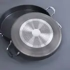 AU Korean Grill Pan Non Stick Coating Round BBQ Griddle Frying Pan For Indoor
