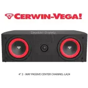 Cerwin Vega LA24 4" 2-Way Passive Center Channel Speaker LA Series