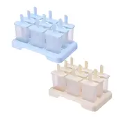 9 Cells Ice Mould Cream Block Molds icy Pole Jelly Pop Popsicle Maker