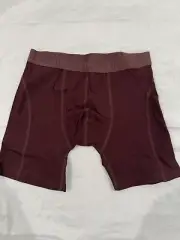 Kith Mens Boxer Brief Tonal Burgundy Size XS New In Slightly Damaged Box Size XS