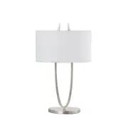 Denise Table Lamp - Satin Chrome