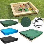 Dustproof Protection Sandbox Cover Waterproof Sandpit Pool Cover Green 120x120