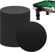 Pool Table Leg Shims | 50X Rubber Pool Table Leg Shims - 3 Inches Diameter Prevent Furniture Wobbling Black Mats Anti-Slip Gripper for Game Room, Home, Hotel