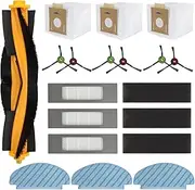 19 PCS Accessories Kit for ECOVACS DEEBOT N10 Plus/ T9+/ N8 PRO+/ N8+/ T8AIVI+/ T8+ Robot Vacuum, Replacement Parts Main Brush, Side Brush, Filter, Mop Pads, Dust Bag