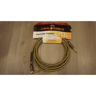 《白毛猴樂器》Lava Cable 導線 Lava Vintage Tweed-10FT