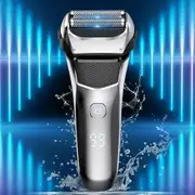 Cordless Wet/Dry Electric Razor Trimmer for Men - Rechargeable, and Waterproof for a Smooth, Close Shave, Plus a Precision Trimmer for Facial Grooming
