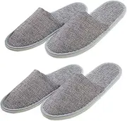 Healeved Soft Breathable Summer Slippers Men's House Shoes Disposable Weaving Slippers