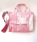 Marc Jacobs "The Traveler" Pink Tie Dye Small Tote Bag