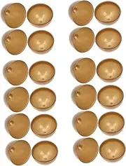 ifundom 12 Pcs Eggs Egg Fillers Gold Fillable Eggs Decorations Empty Eggs Gold Fillable Gold Eggs Egg Gold Metallic Eggs Boxes Golden Plastic
