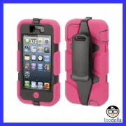 GRIFFIN Survivor Extreme Heavy Duty Tough Case for iPhone 5/5s, Pink/Black