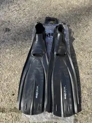 Mares Avanti Tre Full Foot Scuba Diving Snorkeling Fins - Black - 46-47 / 11-12
