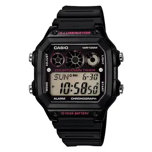 【CASIO】CASIO卡西歐 復古十年電池電子錶 AE-1300WH 兩色 台灣卡西歐保固一年