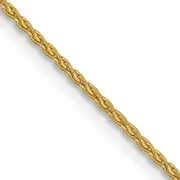 14K Yellow Gold 20 Inch 1.2mm Parisian Wheat With Lobster Clasp Chain