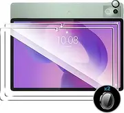 Jarttarn Compatible with Lenovo Idea Tab Pro 12.7 inch 2025 (TB375FC/TB375XU/TB375XC) Screen Protector, [2+2 Pack] Camera Lens Protector + HD 9H Hardness Tempered Glass Screen Protector