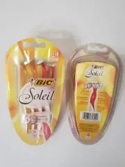2 pack- Bic Soleil 3-Blade Shavers Razor Sensitive Skin 4 ct ea.= 8 blades NIP