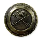 0173 皇家徽章釦 皇冠 對箭 銅釦 銅鈕釦 10入/組 學院風 西裝釦 金屬釦 金屬鈕釦 合金鈕釦 OB【恭盟】