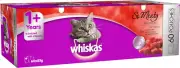WHISKAS so Meaty Recipes 1+ Years Wet Cat Food with Meat Cuts in Gravy 12 X 8...