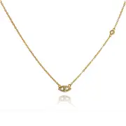 Culturesse Harmonie 50cm Fine Evil Eye Necklace 18K Gold Plate Jewellery Vermeil