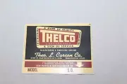 Sticker Label Advertising Thelco Corp Engineering - CO Collectible Badge Decal