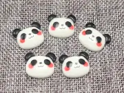 25 Flatback Resin Cute Panda Head Cabochons 20X18mm Scrapbooking Craft DIY