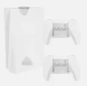 VIVO White 2-in-1 Wall & Desk Mount Designed for PS5/Slim + 2 Controller Mounts