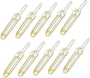 Ipetboom 10pcs Women's Hairpins Geometric Shape Metal Hair Clip Hollow Out Hair Accessories Elegant for Daily Use