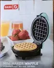 Mini Waffle Maker 4” Waffle, Nonstick Waffle Iron with Quick Heat-Up (NEW)