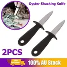 2x/set Oyster Shucking Knife Clam Shellfish Seafood Opener Tool Shucker Knives