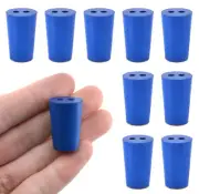 10PK #0 ASTM Neoprene Stoppers, 2 Holes - Eisco Labs