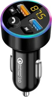 FM Transmitter, FM Transmitter Car, Bluetooth 5.0 Car Radio Audio Adapter MP3...