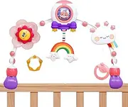 Baby Mobiles - Toddler Bed Bell,Interactive Baby Bed Bell, Educational Sensory Toy for Car Seat Playpen Decoration