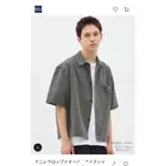 GU 牛仔短版OVERSIZED 襯衫5分䄂 日本購入