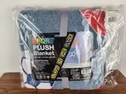 Royal Deluxe Sport Plush Glow In The Dark Blanket 50 inch By 40 Inch