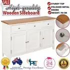 Buffet Sideboard Cabinet White Storage Cupboard Doors Table Modern Hallway Shelf