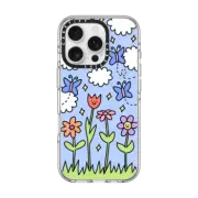 iPhone 16 Pro Clear Case MagSafe Compatible Blue Skies