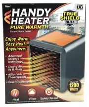 HANDY HEATHER PURE WARMTH CERAMIC SPACE HEATER NEW #9202NSB