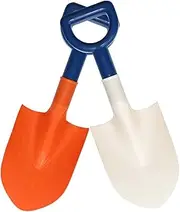 BeneFine 2-Piece Beach Tool Set and Snow Shovels, 12.8" Plastic Sand Sifter Shovels for Kids Complete Gift Set Party Bundle
