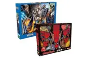 500pc Aquarius Marvel Deadpool & Wolverine Collage 35x48cm Jigsaw Puzzle Set 14+